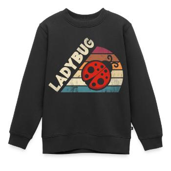 Ladybug Entomologist Ladybirds Entomology - Kinder Premium Organic Sweatshirt - Schwarz - Vorne - AI Model Kid Female (0cm)