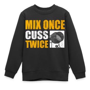 Concrete Finisher Concrete Mixer Construction - Kids Premium Organic Sweatshirt - black - Front - AI Model Kid Female (0cm)