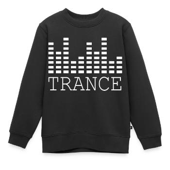 Trance - Kinder Premium Organic Sweatshirt - Schwarz - Vorne - AI Model Kid Female (0cm)