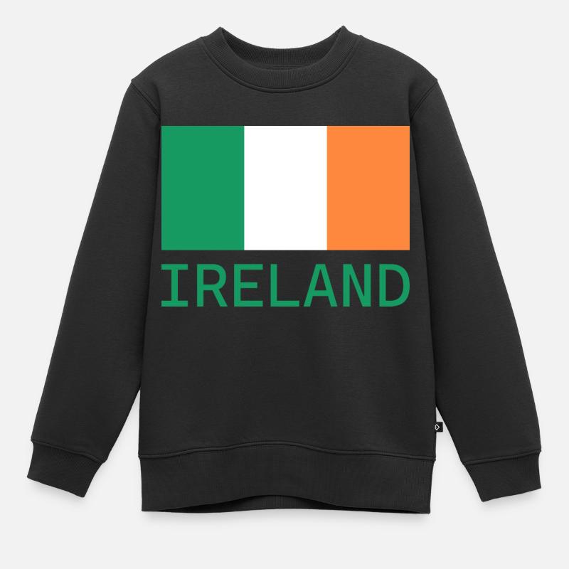 Irlande - Sweat Premium enfant bio - noir