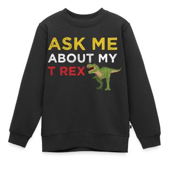 Dinosaurs 4 - Kinder Premium Organic Sweatshirt - Schwarz - Vorne - AI Model Kid Female (0cm)