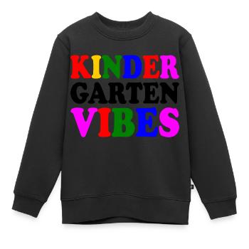 kindergarten vibes - Kinder Premium Organic Sweatshirt - Schwarz - Vorne - AI Model Kid Female (0cm)