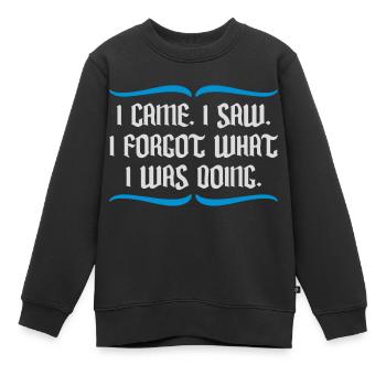 I came saw forget - Kinder Premium Organic Sweatshirt - Schwarz - Vorne - AI Model Kid Female (0cm)