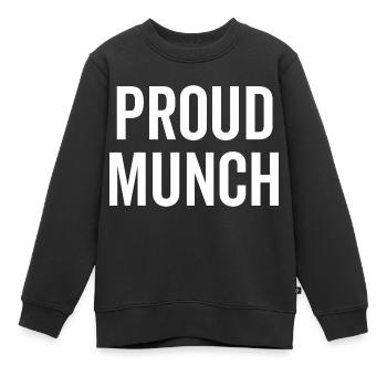 Munch fier - Sweat Premium enfant bio - noir - Devant - AI Model Kid Female (0cm)