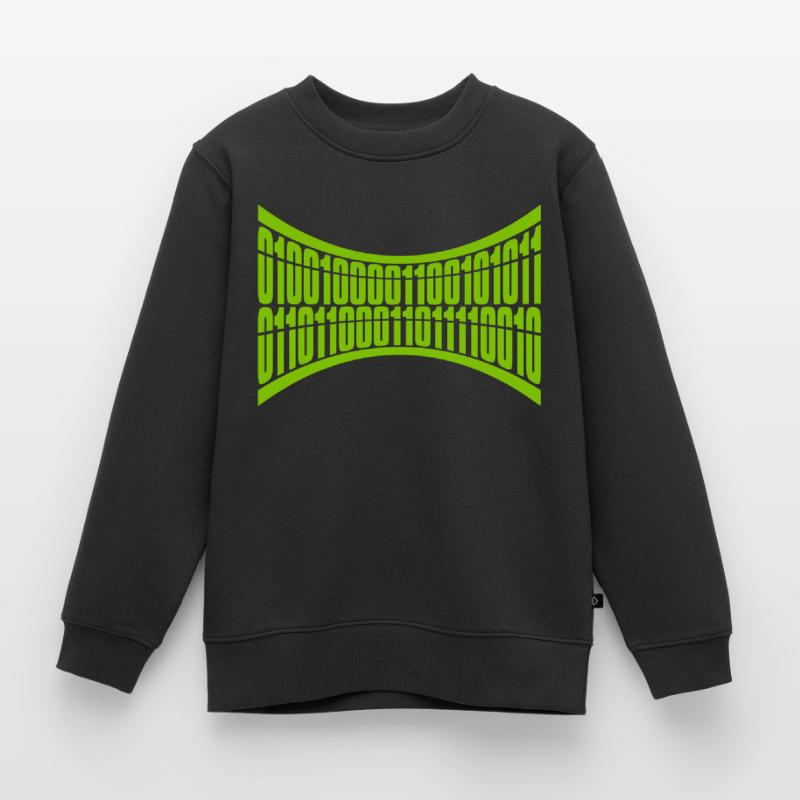Binär Code Programm Sprache Kinder Premium Organic Sweatshirt