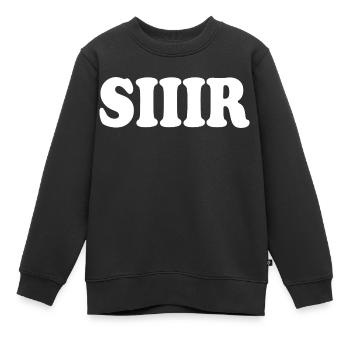 Sir siir siiir - Kinder Premium Organic Sweatshirt - Schwarz - Vorne - AI Model Kid Female (0cm)