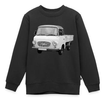 Barkas B1000 Transporteur de camions GDR Ostalgie Oldtimer - Sweat Premium enfant bio - noir - Devant - AI Model Kid Female (0cm)