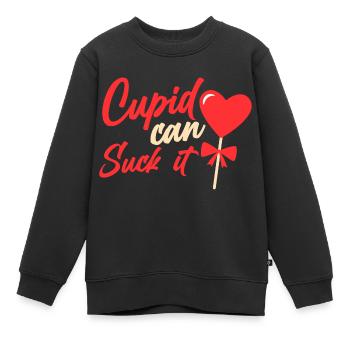 Cupidon peut le sucer 4 - Sweat Premium enfant bio - noir - Devant - AI Model Kid Female (0cm)