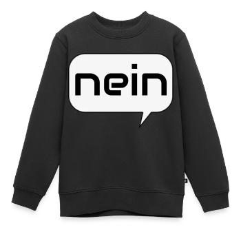 Nein - Kinder Premium Organic Sweatshirt - Schwarz - Vorne - AI Model Kid Female (0cm)