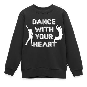 Dancing Dance Music - Kinder Premium Organic Sweatshirt - Schwarz - Vorne - AI Model Kid Female (0cm)