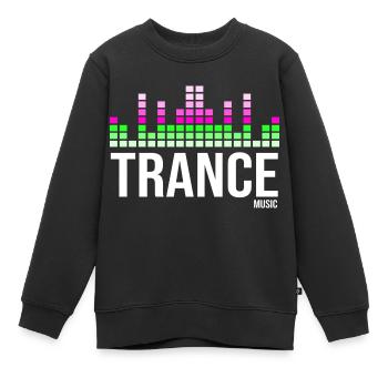 Trance-Musik-Logo - Kinder Premium Organic Sweatshirt - Schwarz - Vorne - AI Model Kid Female (0cm)
