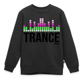 Zitat aus Trance-Musik - Kinder Premium Organic Sweatshirt - Schwarz - Vorne - AI Model Kid Female (0cm)