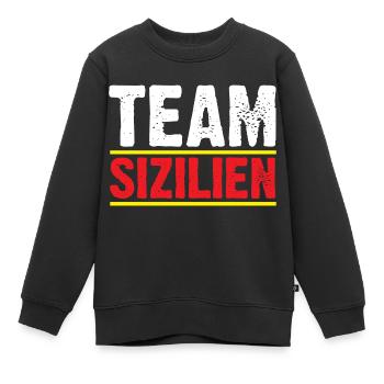 Sizilianer Sizilianisch Sizilien - Kinder Premium Organic Sweatshirt - Schwarz - Vorne - AI Model Kid Female (0cm)