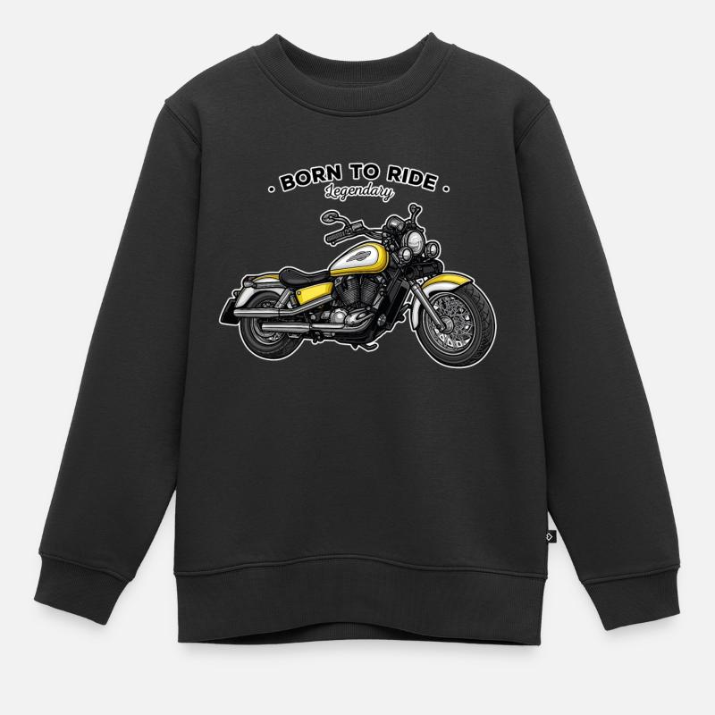 Chopper // Motorcycle - Kids Premium Organic Sweatshirt - black