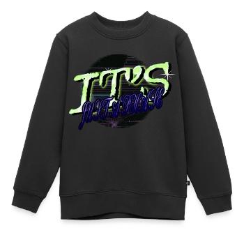 conspiracy bday spaceship gift present idea - Kinder Premium Organic Sweatshirt - Schwarz - Vorne - AI Model Kid Female (0cm)
