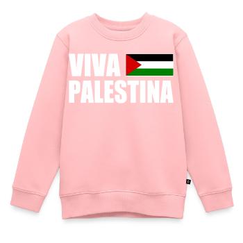 Viva palestina - Sweat Premium enfant bio - rose - Devant - AI Model Kid Female (0cm)