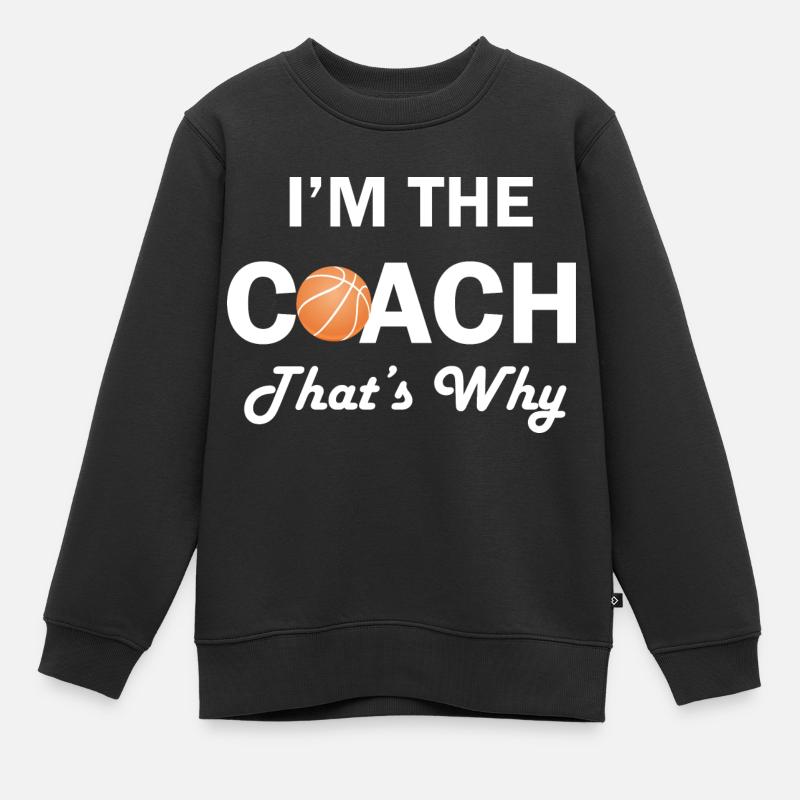 Basketball - Kinder Premium Organic Sweatshirt - Schwarz