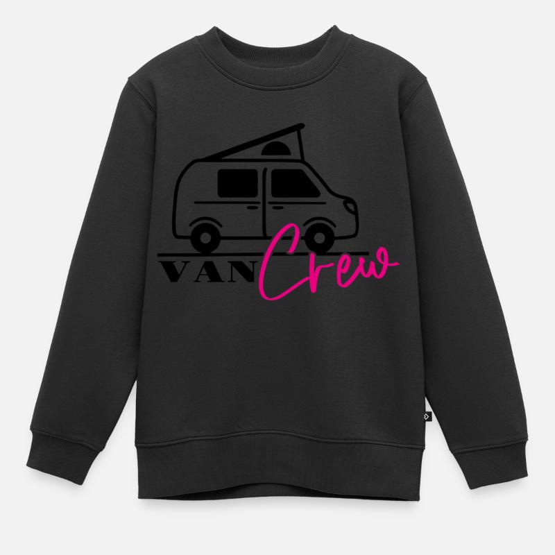 van crew - Sweat Premium enfant bio - noir