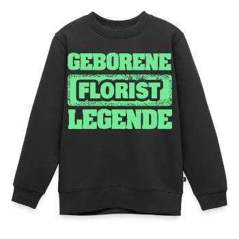 Beruf Florist - Kinder Premium Organic Sweatshirt - Schwarz - Vorne - AI Model Kid Female (0cm)