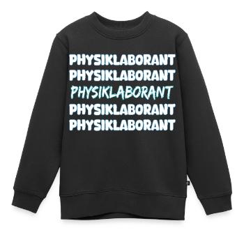 Job Physiklaborant - Kinder Premium Organic Sweatshirt - Schwarz - Vorne - AI Model Kid Female (0cm)