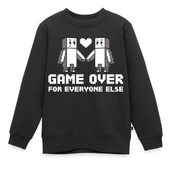 Fin de partie pour tout le monde - Sweat Premium enfant bio - noir - Devant - AI Model Kid Female (0cm)