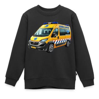 Ambulance moderne - Sweat Premium enfant bio - noir - Devant - AI Model Kid Female (0cm)