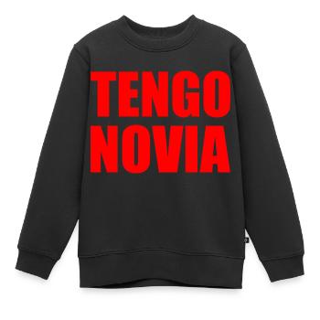 Ich habe eine Freundin - Kinder Premium Organic Sweatshirt - Schwarz - Vorne - AI Model Kid Female (0cm)
