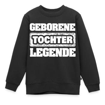 Profession Fille - Sweat Premium enfant bio - noir - Devant - AI Model Kid Female (0cm)
