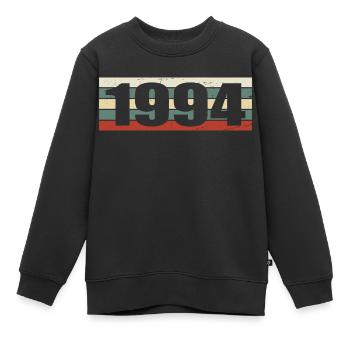1994 Jahrgang 1994 Geschenk 1994 Geburtstag 1994 - Kinder Premium Organic Sweatshirt - Schwarz - Vorne - AI Model Kid Female (0cm)