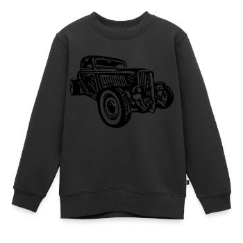 Hot Rod - Kinder Premium Organic Sweatshirt - Schwarz - Vorne - AI Model Kid Female (0cm)