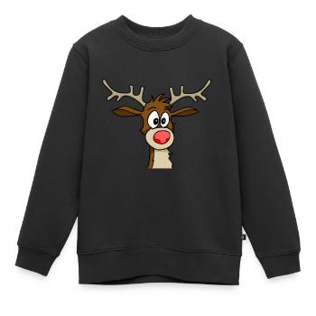 Sans tache - Sweat Premium enfant bio - noir - Devant - AI Model Kid Female (0cm)