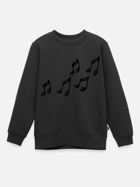 Noten - Kinder Premium Organic Sweatshirt - Schwarz