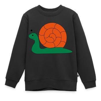Die Schnecke, die Schnecke - Kinder Premium Organic Sweatshirt - Schwarz - Vorne - AI Model Kid Female (0cm)