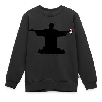 Christologique rio de janeiro - Sweat Premium enfant bio - noir - Devant - AI Model Kid Female (0cm)
