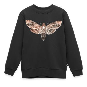 Chouettes nocturnes - noctuelles - Sweat Premium enfant bio - noir - Devant - AI Model Kid Female (0cm)