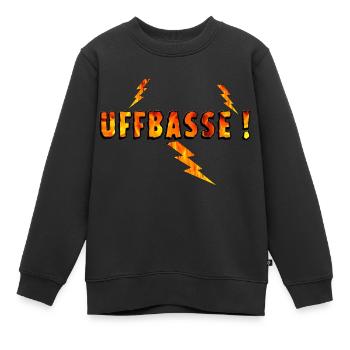 Uffbasse avec la foudre, Pälzer Pro - Sweat Premium enfant bio - noir - Devant - AI Model Kid Female (0cm)