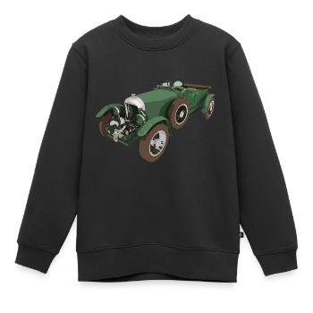 Belle voiture classique, voiture, voiture - Sweat Premium enfant bio - noir - Devant - AI Model Kid Female (0cm)