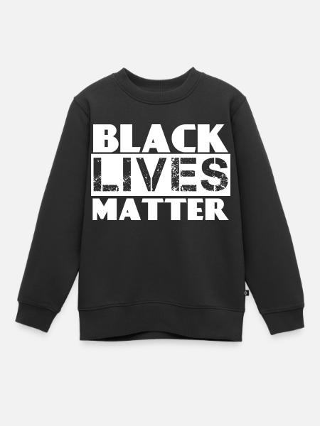 #BLACK LIVES MATTER - Sweat Premium enfant bio - noir