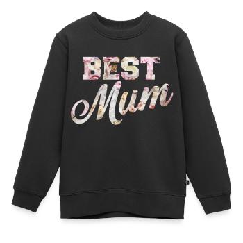 meilleure maman - Sweat Premium enfant bio - noir - Devant - AI Model Kid Female (0cm)
