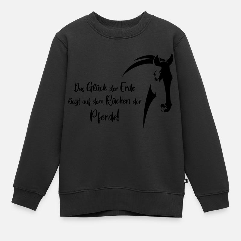 das glueck der erde - Kinder Premium Organic Sweatshirt - Schwarz