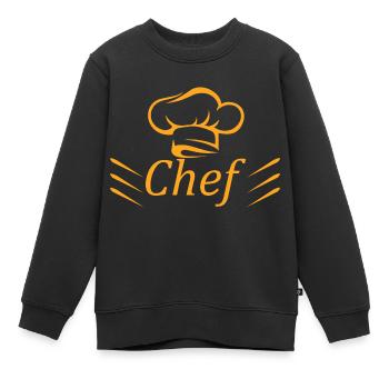 Cuisine cuisine cuisine cuisine Food Kitchen - Sweat Premium enfant bio - noir - Devant - AI Model Kid Female (0cm)