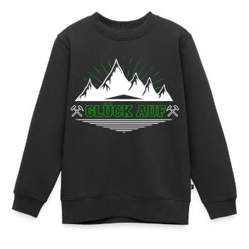 Glück auf - Kinder Premium Organic Sweatshirt - Schwarz - Vorne - AI Model Kid Female (0cm)
