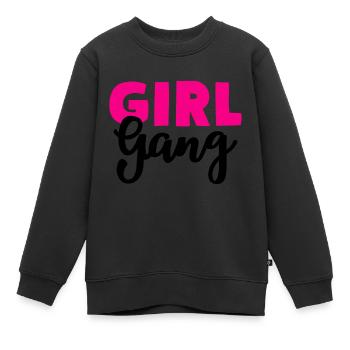 Gang de filles - Sweat Premium enfant bio - noir - Devant - AI Model Kid Female (0cm)