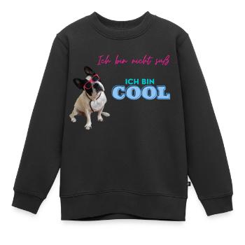 bin nicht süß - Kinder Premium Organic Sweatshirt - Schwarz - Vorne - AI Model Kid Female (0cm)