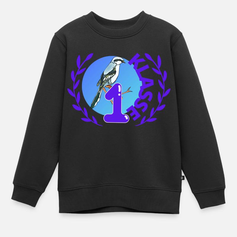 Erste Klasse - Kinder Premium Organic Sweatshirt - Schwarz