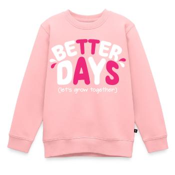 shirt new 01 - Kinder Premium Organic Sweatshirt - Rosa - Vorne - AI Model Kid Female (0cm)