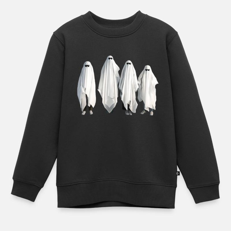 Ghost photo Friends group - Kinder Premium Organic Sweatshirt - Schwarz