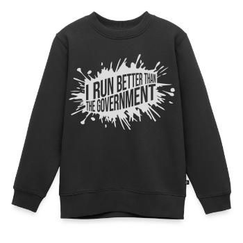 mieux fonctionner que le gouvernement - Sweat Premium enfant bio - noir - Devant - AI Model Kid Female (0cm)