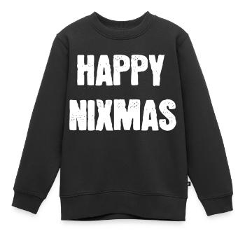 HAPPY NIXMA’s funny dicton Christmas - Sweat Premium enfant bio - noir - Devant - AI Model Kid Female (0cm)