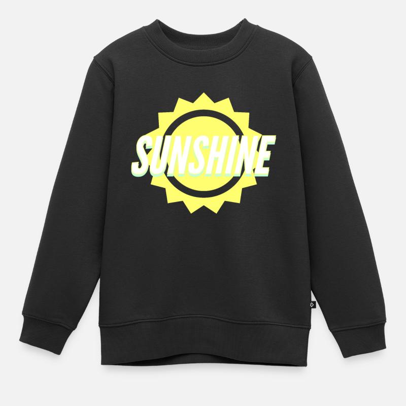 Soleil - Sweat Premium enfant bio - noir